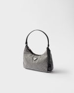 Prada Re-Edition 2005 mini crystal-studded satin bag - Image 4